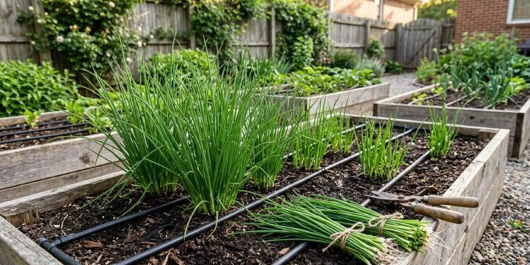 A produção de cebolinha (Allium fistulosum) pode ocupar pouco espaço e permitir colheitas sucessivas, desde que solo, matéria orgânica, irrigação e manejo sejam bem controlados