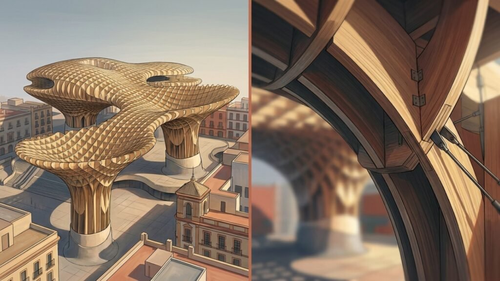 Como as Setas de Sevilla cobrem a praça e preservam ruínas