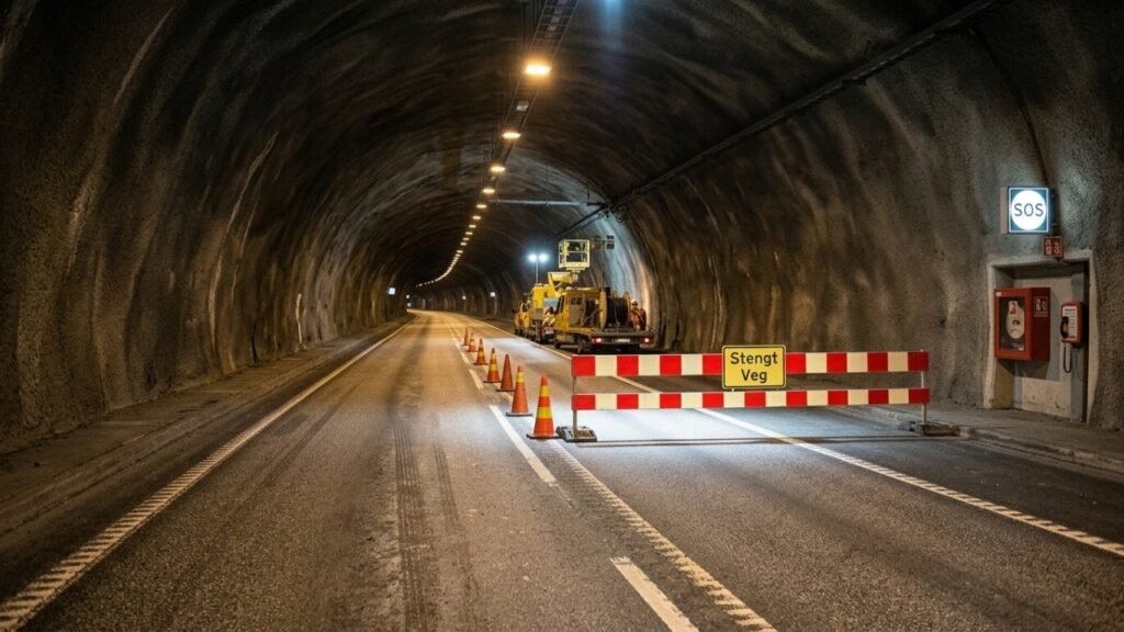 Modernização do túnel de Lærdal na Noruega