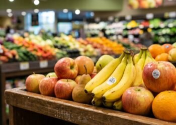 A sequência facilita a identificação de frutas e verduras que normalmente são vendidas sem embalagem