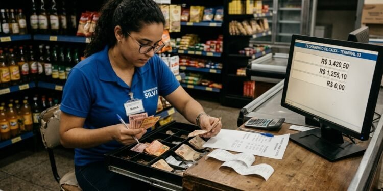 Uma diferença no fechamento do caixa não autoriza qualquer desconto de forma automática