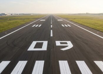 A numeração está ligada à orientação magnética aproximada da pista
