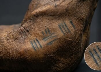 As marcas na pele sobreviveram por milênios e ainda podem ser estudadas