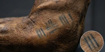 As marcas na pele sobreviveram por milênios e ainda podem ser estudadas