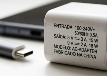 As letras mostram características diferentes da energia fornecida pelo carregador