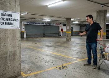 Uma placa no estacionamento não encerra automaticamente a responsabilidade pelo veículo