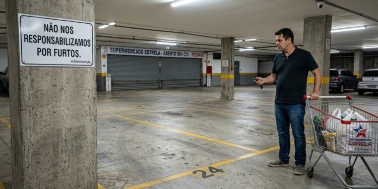 Uma placa no estacionamento não encerra automaticamente a responsabilidade pelo veículo