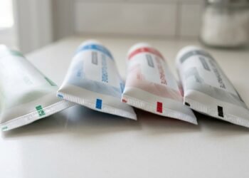As cores não funcionam como um código para informar quais ingredientes existem dentro do tubo