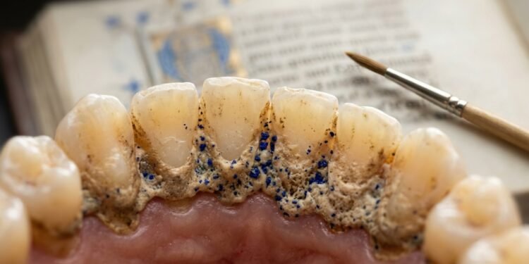 O pigmento encontrado nos dentes abriu uma pista inesperada sobre a profissão daquela mulher