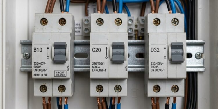 A letra e o número parecem um único código, mas cada parte responde a uma função elétrica