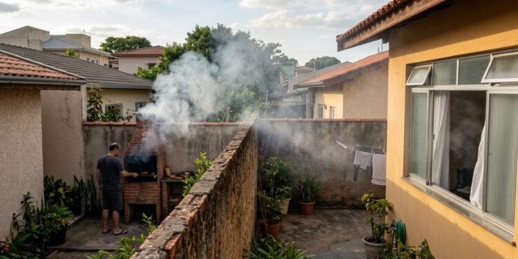 O uso da churrasqueira pode virar problema quando começa a afetar diretamente o imóvel ao lado