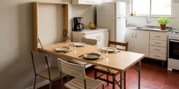A estrutura aparece apenas quando é hora de cozinhar, comer ou receber alguém