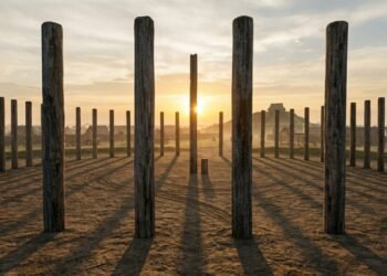 Os postes formavam estruturas ligadas à observação das mudanças do Sol ao longo do ano