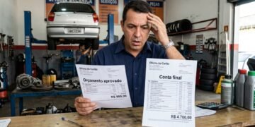 O orçamento aprovado ajuda a definir quais serviços o motorista realmente autorizou