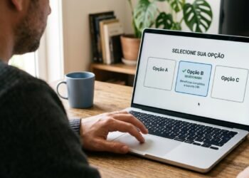 O simples fato de uma alternativa já vir marcada pode influenciar a decisão final