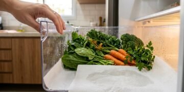 O excesso de umidade dentro da gaveta pode acelerar a deterioração dos alimentos