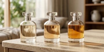 Os nomes ajudam a indicar diferentes concentrações da composição aromática
