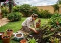 Algumas etapas do jardim parecem simples até a obra começar de verdade