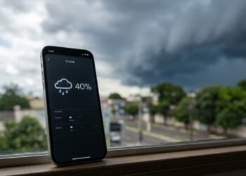 O número não indica quanto da cidade será atingido nem a força da chuva