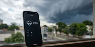 O número não indica quanto da cidade será atingido nem a força da chuva