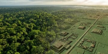 A tecnologia permitiu enxergar estruturas escondidas sob a vegetação fechada