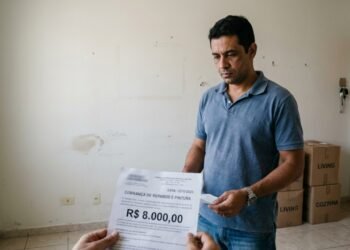 O desgaste natural de anos de uso não deve ser confundido com dano causado pelo morador