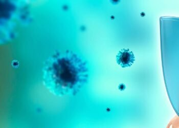 Representação 3d do sistema imunológico humano