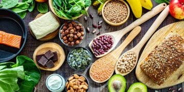 Seleção de alimentos ricos em magnésio