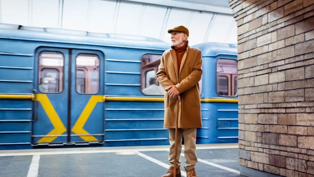 Andar com a cabeça baixa