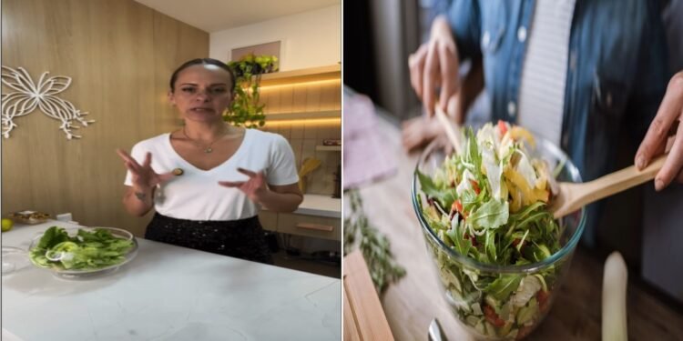 Reprodução (Instagram: drapriantunes) - Salada de vegetais - Créditos: depositphotos.com / ArturVerkhovetskiy