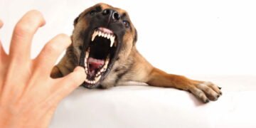 Cão agressivo