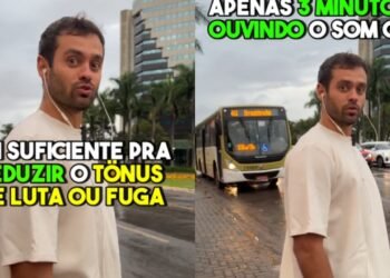 Rafael Gratta, psicólogo, “ouvir este som pode reduzir a ansiedade em até 65%”