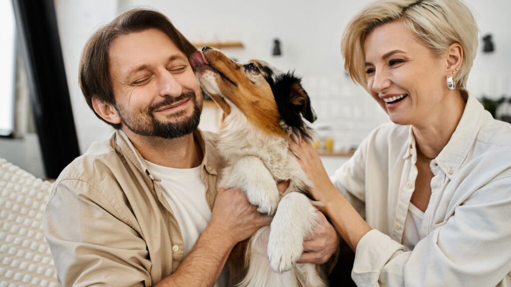 Seu cachorro te lambe o rosto