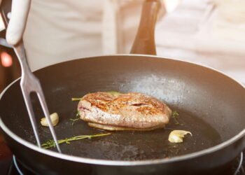 Bife macio e dourado