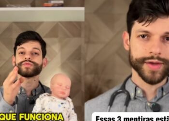 Pediatra, Dr. Jorge, bate o martelo: “essas mentiras estão acabando com o sono do seu bebê”