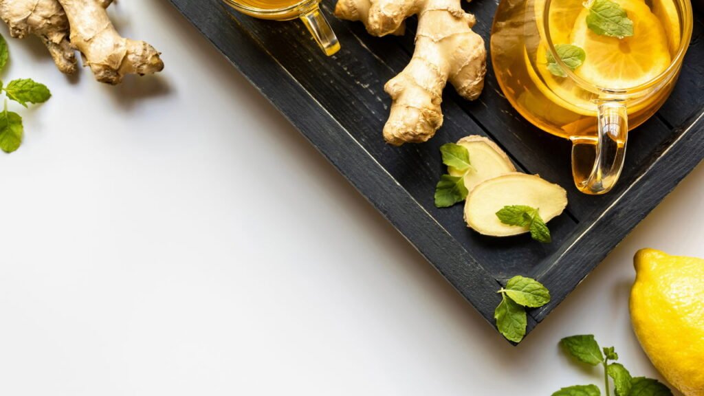 A melhor compressa caseira para dor muscular é com chá de gengibre