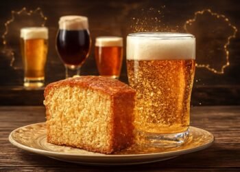 Esse bolo tem cerveja na massa e fica surpreendentemente macio