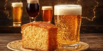 Esse bolo tem cerveja na massa e fica surpreendentemente macio