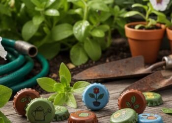 Aprenda este truque simples com tampinhas que protege suas plantas de pragas