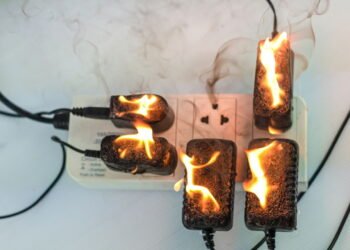 O maior erro com réguas de energia que causa incêndios em casa