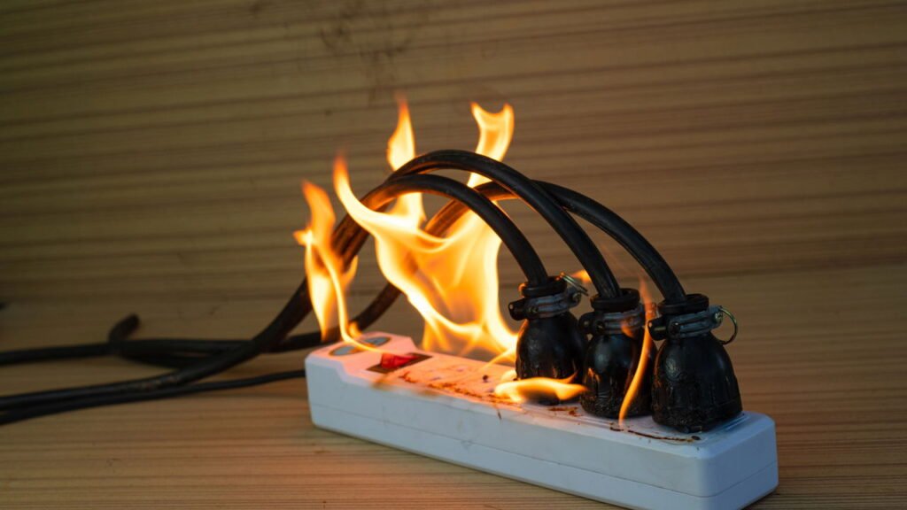 O maior erro com réguas de energia que causa incêndios em casa