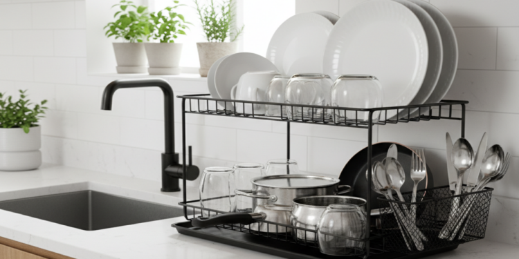 Cozinha limpa e organizada - imagem gerada por IA