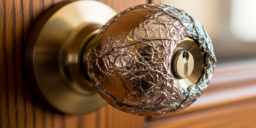 Por que as pessoas estão embrulhando as maçanetas das portas com papel alumínio