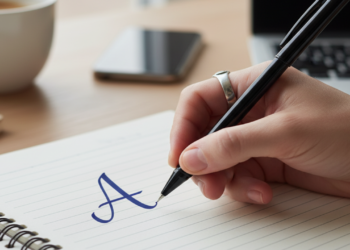 Essa é a forma que uma pessoa com alta autoestima escreve a letra A