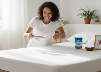 Por que você deve polvilhar bicarbonato de sódio no seu colchão