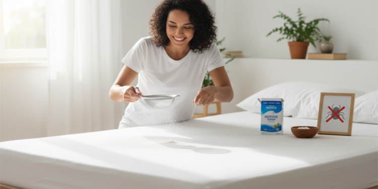 Você deve polvilhar bicarbonato de sódio no seu colchão