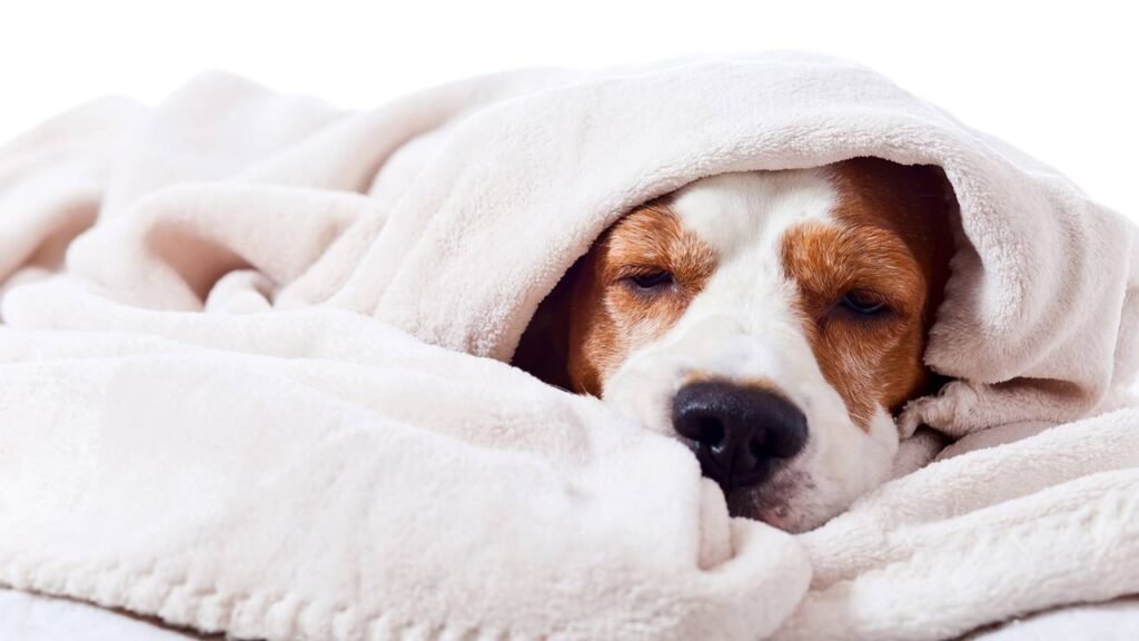 O melhor lugar para seu cachorro dormir durante o frio intenso