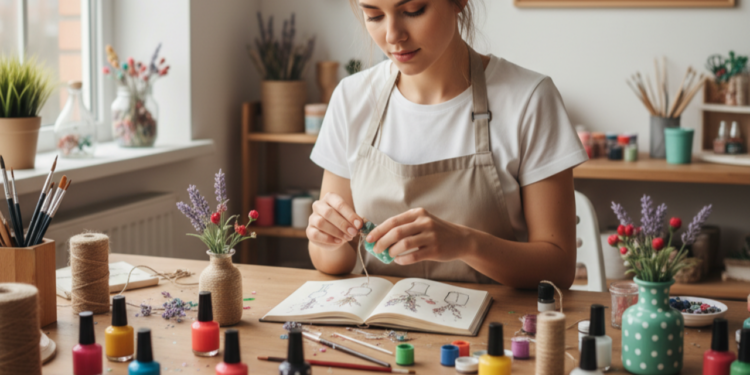 Frascos de esmalte viram vasos decorativos e encantam nas redes