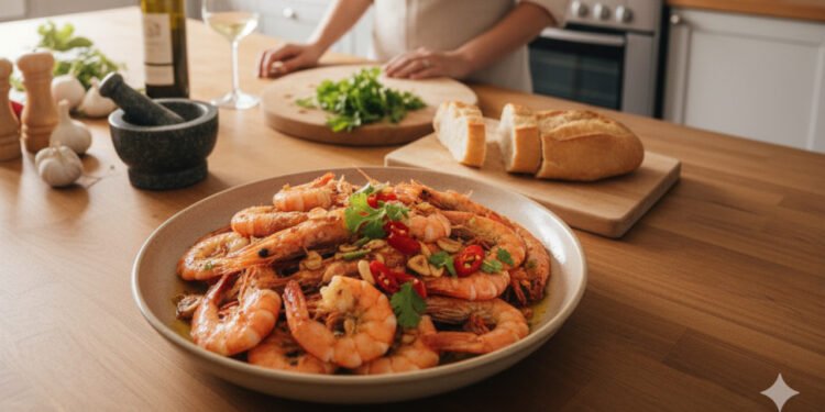 O truque simples que deixa os camarões ao alho suculentos e perfeitos