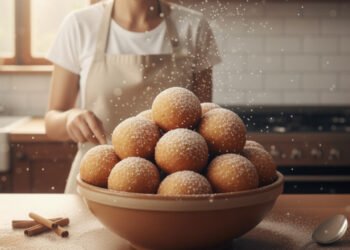 Bolinho de chuva sequinho para aproveitar o café da manhã